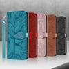 Foreign trade tree of life embossing is suitable for Samsung S23PLUS mobile phone case card holder S22U clamshell leather case A14
