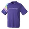 Футболка теннисная одежда для игры в бадминтон, впитывающая воду, быстросохнущая, с защитой от ультрафиолета DAL8400 2024SS, фиолетовая, S [Dunlop]