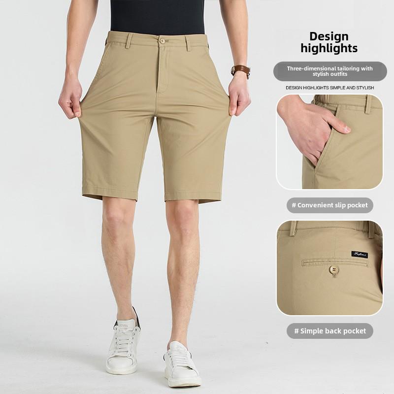 Мужские летние хлопковые шорты свободного кроя 2025 года — дышащие и повседневные для походов и работы