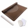 Better Stars Large Cooking Mat, 50*40cm, Silicone Mat, Silicone Rubber Mat, Baking Mat, Bread Mat, Graduation Mat, Scraper, Kitchen Use, Includes One