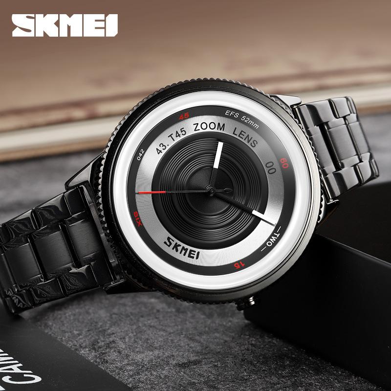 Skmei Часы Moment Beauty Brand Featured Watch Fashion Dial Steel Strap Интернет-знаменитость Мужские часы из нержавеющей стали Кварцевые часы