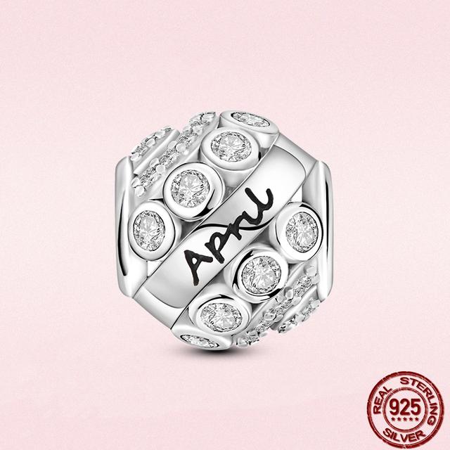 Круглые бусины в виде сердца из стерлингового серебра 925 пробы с изображением животных подходят для оригинального модного браслета-подвески DIY, модное серебро 925 пробы для изготовления ювелирных изделий