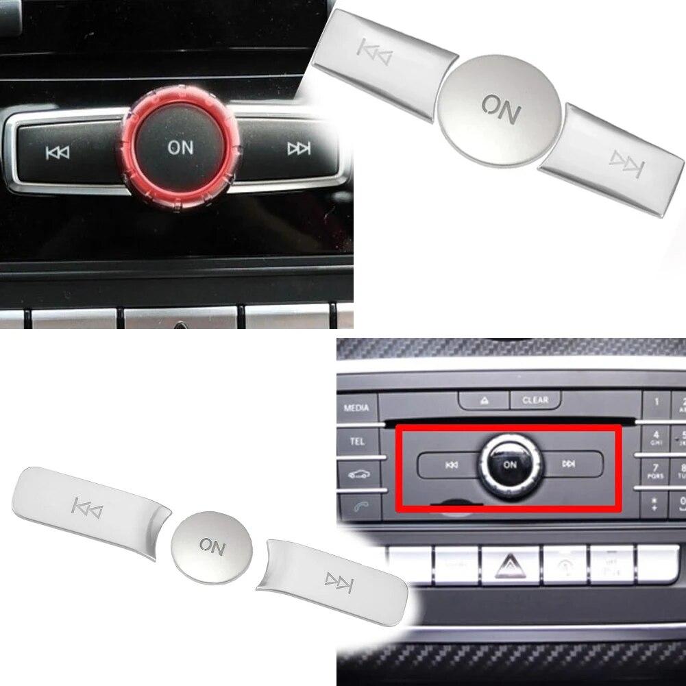3 шт./комплект для Mercedes Benz AB CLA GLA Class W176 W246 C117 X156 автомобильные кнопки включения громкости наклейки накладка