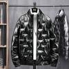 Autumn and Winter Gray Duck Down Jacket Men's Trend Handsome New Casual Solid Color Glossy Down Jacket Men's Clothing