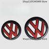 BHMTQ1 ABS Car Front Radiator Grille Badge Cover Rear Trunk Lid Sticker For VW Polo 2011-2013-2014-2018 POLO Glossy Black Logo