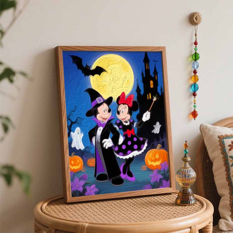 Disney Хэллоуин цифровой набор для масляной живописи ручной работы DIY домашние украшения