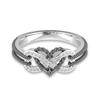 Premium Quality Heart-shaped Ring With Elegant Flower Pattern For Women