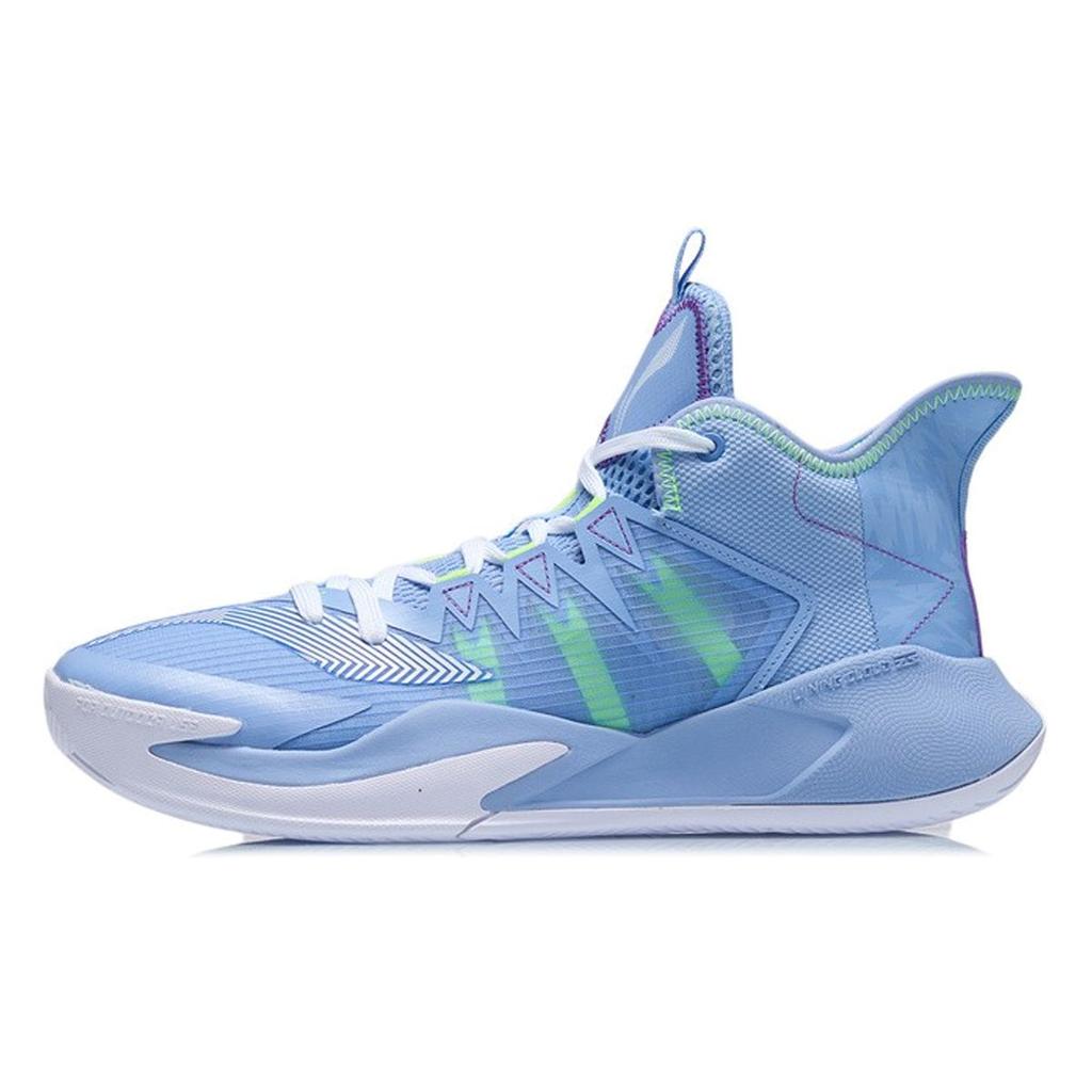 Li Ning Storm Comfortable Lightweight Shock Absorption Non-Slip Wear-Resistant Breathable Supportive Mid-Top Basketball Shoes Men Sneaker ABFR007-1