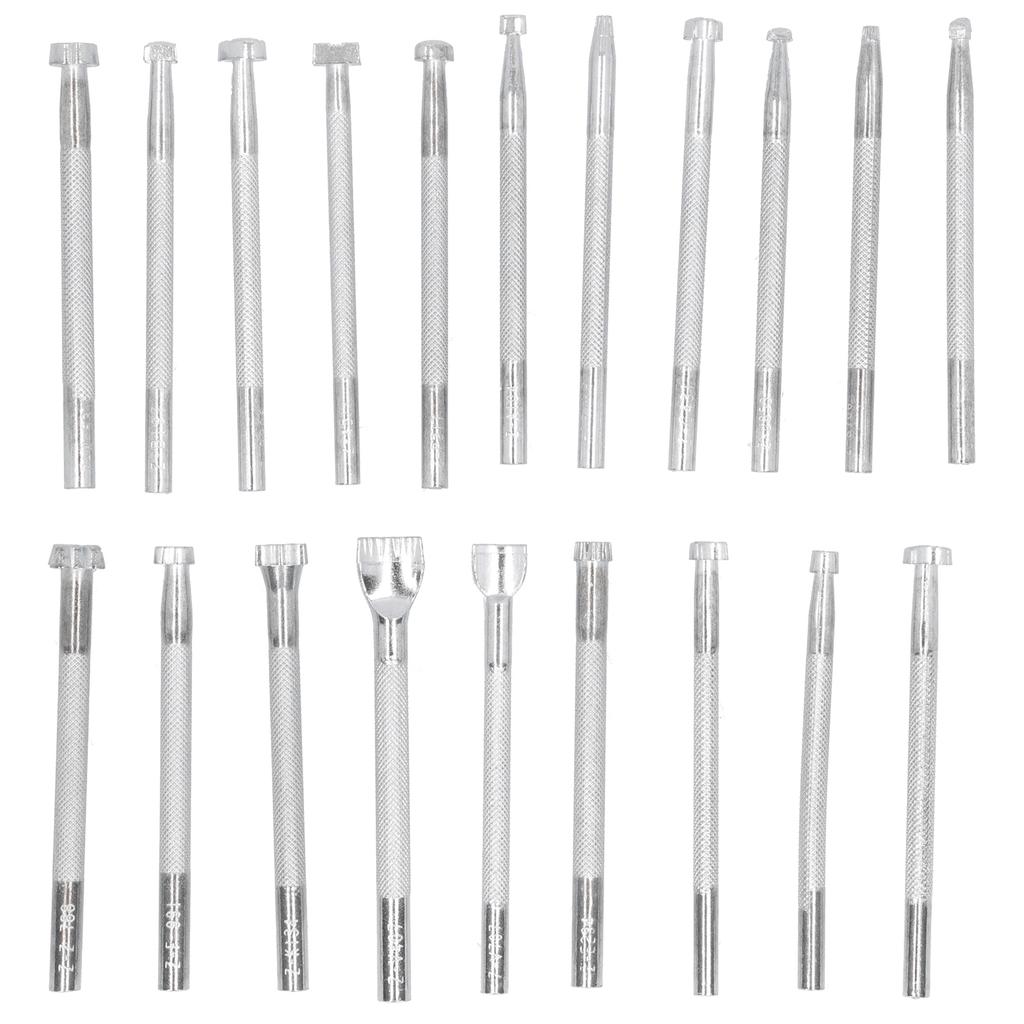 20Pcs Leather Stamp Punch Stamping Carving Pattern Making Tool Leathercraft Embossing Mold