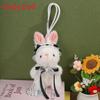 Adorable Bunny Pendant Plush Toy With Lace Accents For Kids And Teens