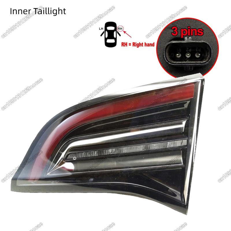 NEW LED Rear Tail Light Turn Signal Trunk Lid Brake Lamp For Tesla Model 3 2017-2021 US Version 3 Pin 1077398-00-F 1077397-00-G