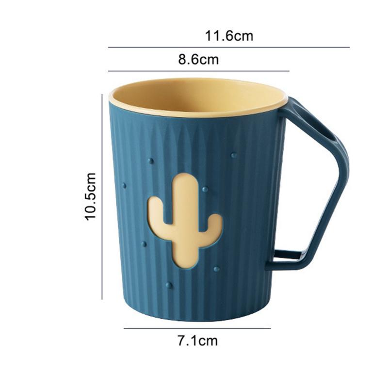 Креативный дизайн кактуса Новый стакан для полоскания рта и зубной щетки Креативные кружки