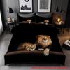 Tk Мультяшный Лев, Набор из трех предметов домашнего текстиля для постели 3D цифровая печать Пододеяльник на заказ