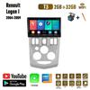 Автомобильный радиоприемник Carplay для Renault Logan 1 2004-2009, Android, мультимедийный видеоплеер, GPS-навигация, WIFI, 2 + 32 ГБ