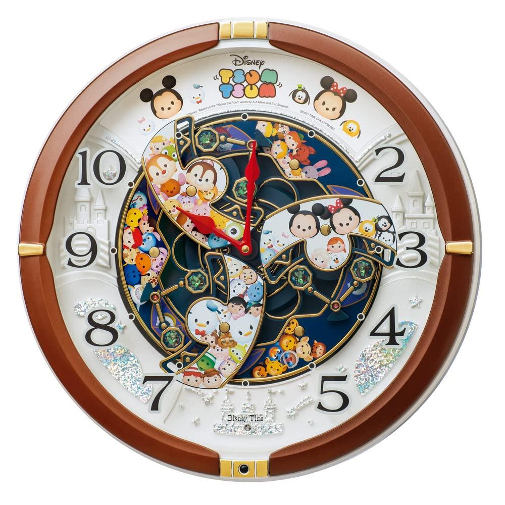 Часы Seiko настенные часы Karakuri часы радио часы персонаж Disney Tsum Tsum аналоговые FW588B