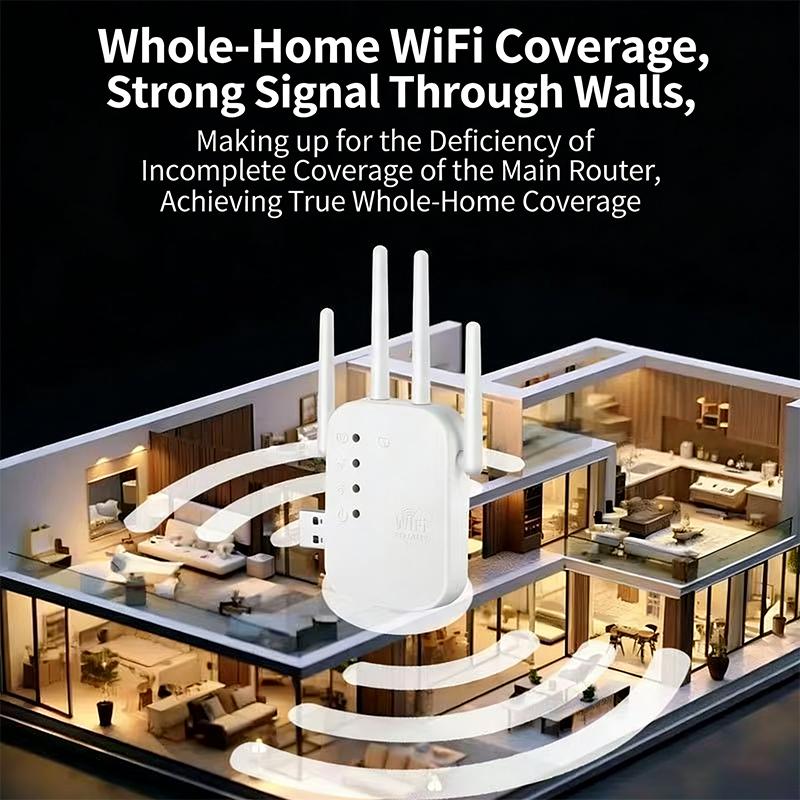 Новая распродажа 1 шт. WiFi-роутер с усиленным сигналом большой дальности, роутер 300 Мбит/с, беспроводной репитер, усилитель расширителя WiFi-сигнала 2,4 ГГц