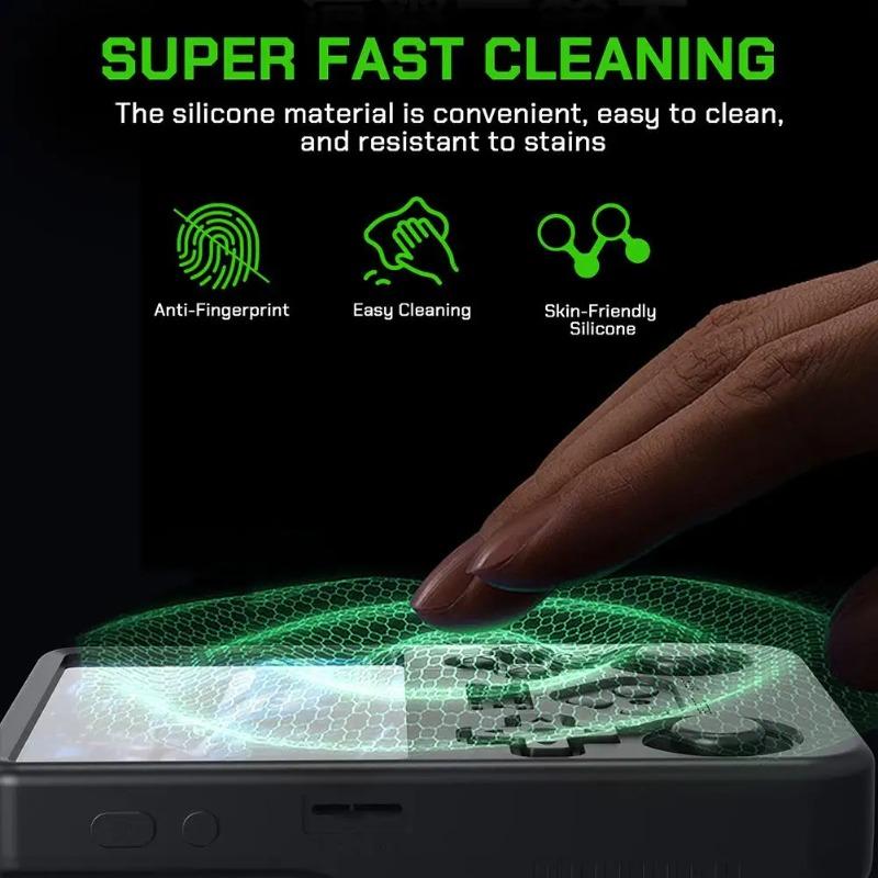 Мягкий силиконовый защитный чехол с ремешком, устойчивый к царапинам, пылезащитный, ударопрочный, скин-кейс для портативной консоли ANBERNIC R36S