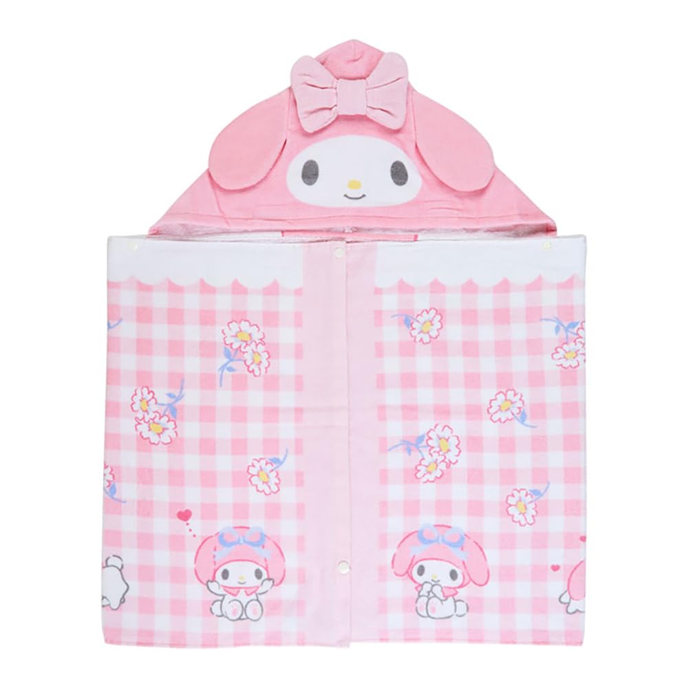 Sanrio Полотенце с капюшоном My Melody My 75 x 120 x 1 Персонаж SANRIO 052621, Мелоди, см,