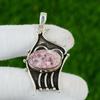 925 Silver Oval Natural Lepidolite Wedding Engagement Mother New Pendant Jewelry