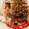 Winter Ornaments Tree Skirt Printed Tree Skirt Home Tree Decoration Multicolor