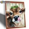 Полная площадь Алмазная картина старая корова 5D Алмазная вышивка Животное Домашний декор Алмазное искусство