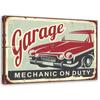 Canvas Print Retro Garage Sign