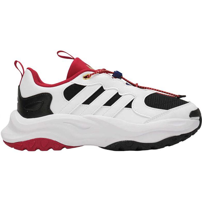 Adidas Maxxwavy Удобные Универсальные Дышащие Низкие Повседневные Кроссовки Детские Повседневные Кроссовки Белые JR3337