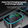 Автомобильное зарядное устройство на 5 портов Быстрая зарядка 2USB + 3 Type-C Прикуриватель автомобиля PD QC3.0 Автомобильное зарядное устройство для телефона Для iPhone Samsung Huawei Xiaomi