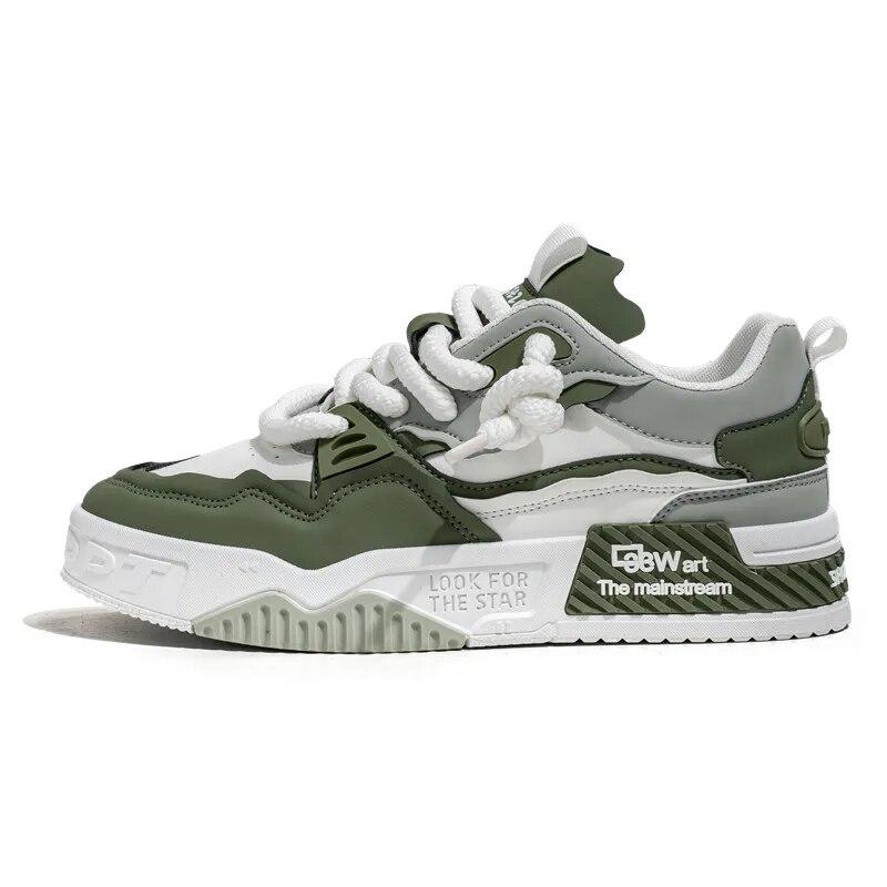 Мужские модные кеды для скейтбординга, удобные нескользящие повседневные кроссовки на шнуровке для мужских занятий на открытом воздухе