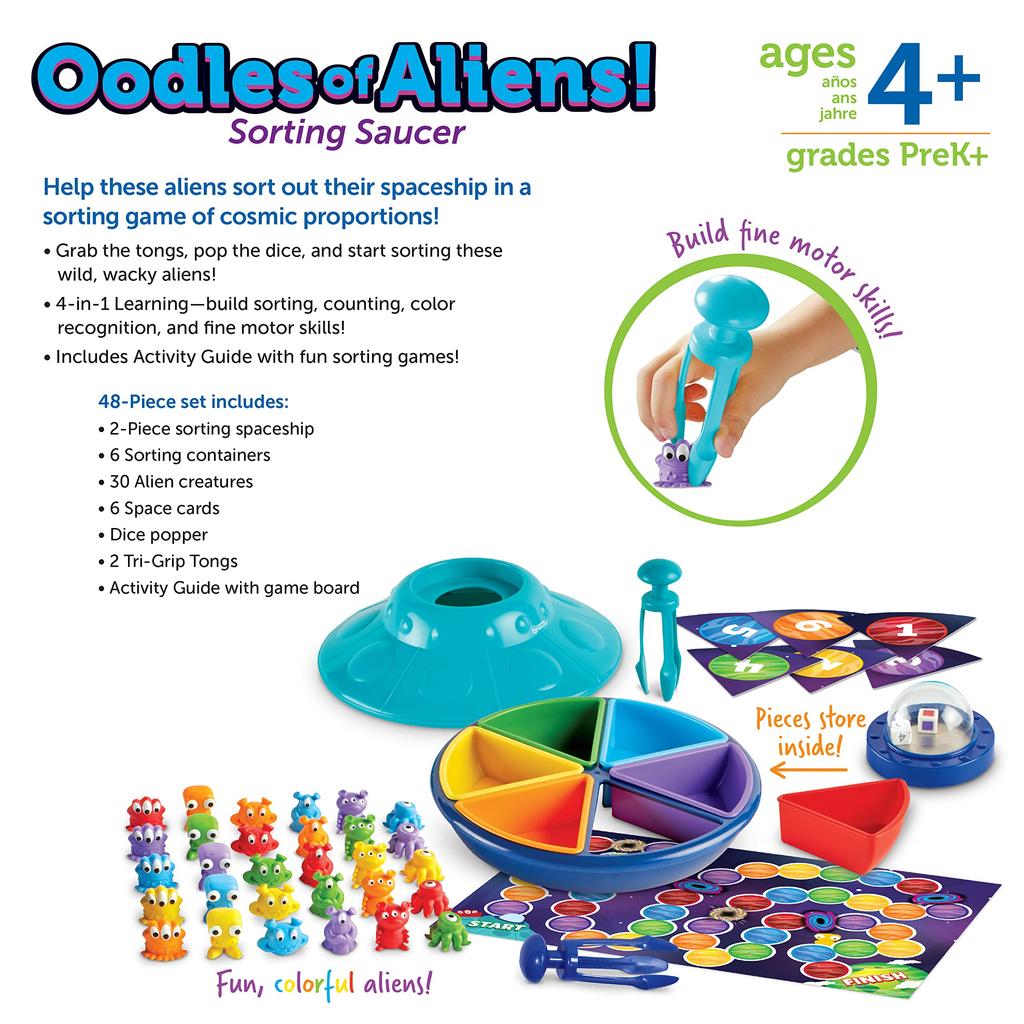 Учебные ресурсы Alien Catcher Fingertip Обучающая математическая игра Сортировка Sugoroku LER5546 Оригинальный продукт и