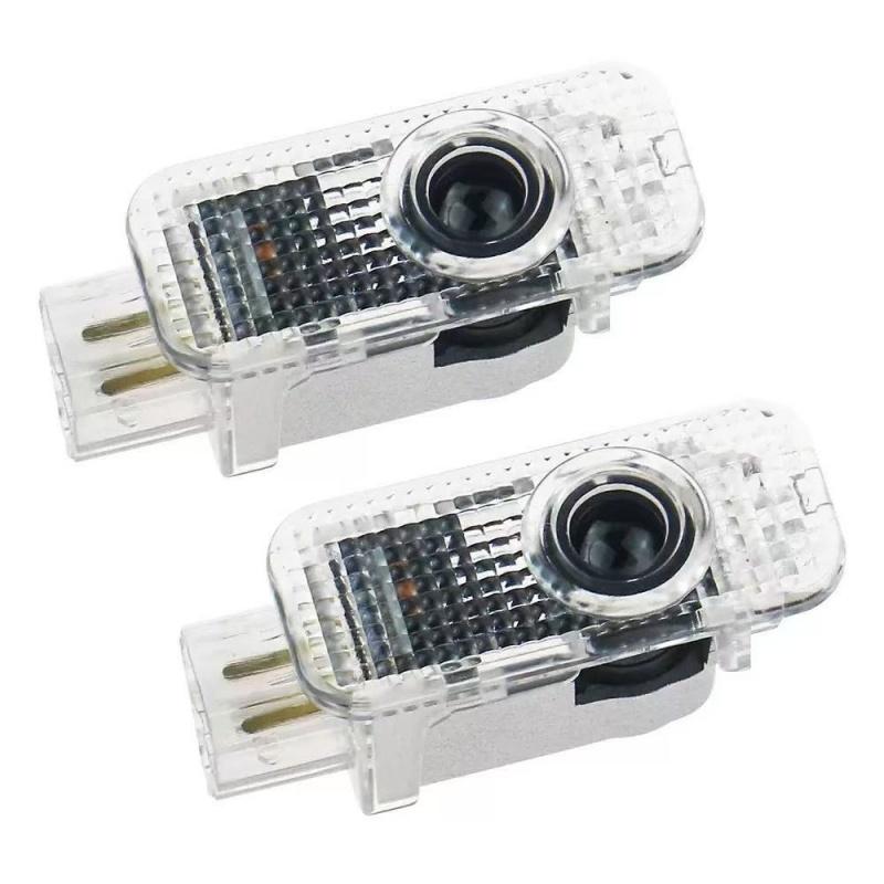 For Audi 8L 2PCS for Audi RS S LINE S3 S4 S5 Quattro Q7 Q5 A3 A5 A7 A6L A4L A8L R8 LED Car Door HD Laser Projector Lights Door Welcome Lamp