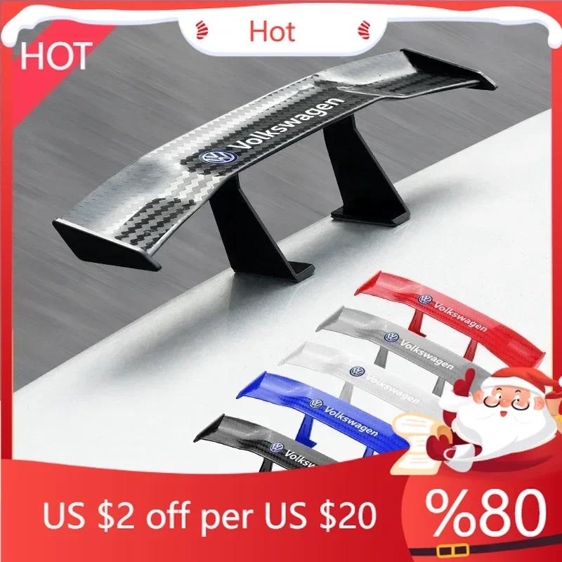 80% Горячий Автомобиль мини-спойлер Заднее Крыло Под Вид Углеродного Волокна Задние Крылья Модель Для VW Volkswagen Golf Polo Passat Touran Авто Стайлинг A