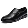 Fashion Genuine Leather Handmade Shoes Men Loafers Slip On Business Casual Shoes Classic Soft Leather Hombre Breathable Men Shoes Flat