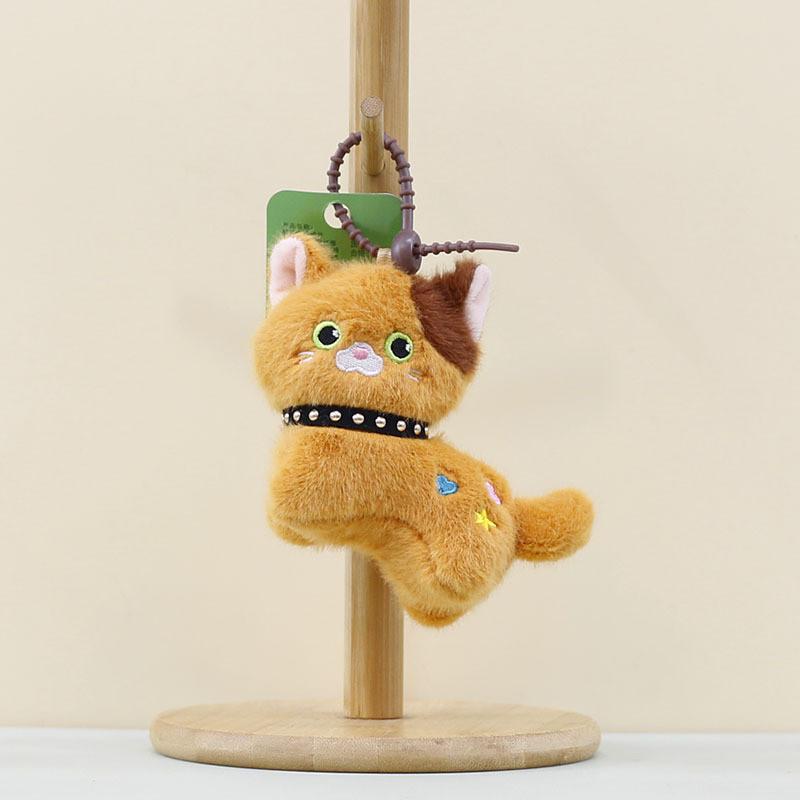 Little Cat Cute Keychain Cartoon Girl Backpack Decorative Pendant Doll Gift