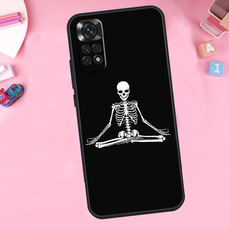 Арт Скелет Для Xiaomi Redmi Note 14 10 11 12 13 15 Pro Plus Чехол Для Redmi 15 15C 14C 12C 10C 13C