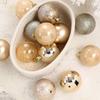 12pcs Plastic Electroplated Christmas Hanging Balls 6CM Merry Christmas Tree Decor  Party Favors