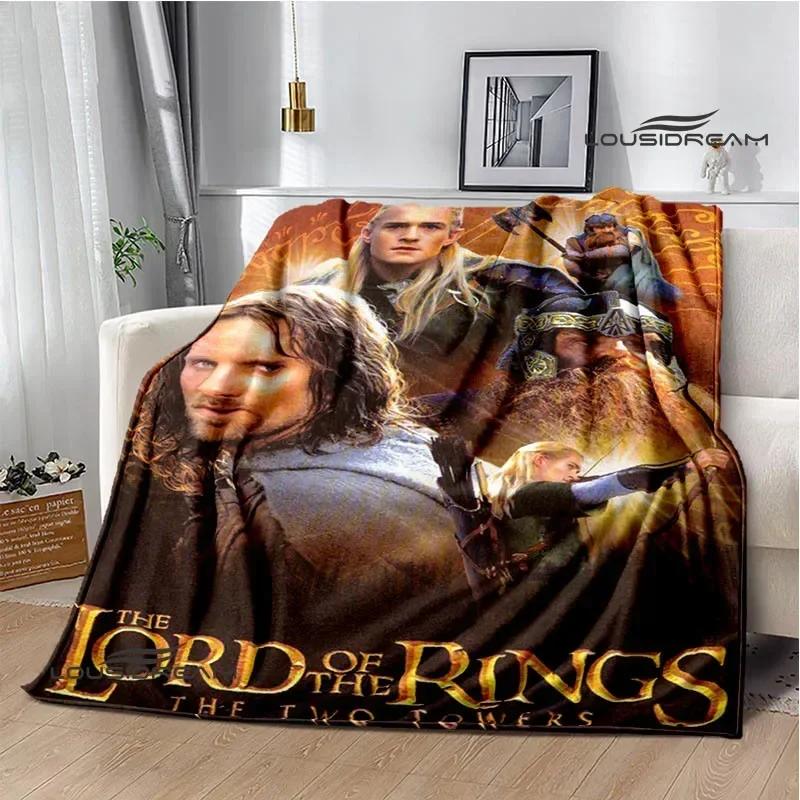 Одеяло с принтом Властелин колец Теплые фланелевые одеяла Мягкое и удобное Домашнее дорожное одеяло подкладки для кровати Подарок на день рождения