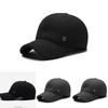 Simple Solid Color Middle Aged Warm Windproof Baseball Cap For Cold Seasons