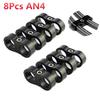 8Pcs AN-4 AN4 11MM 12MM Braided Hose Separator Clamp Fitting Adapter Bracket