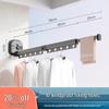 Punch-Free Suction Cup Folding Clothes Drying Rack with Retractable Rod – Invisible and Compact for Bathroom and Window Use