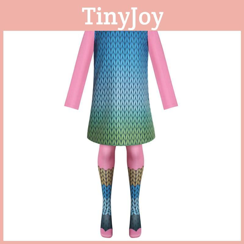 Милый фэнтезийный костюм для косплея тролля Поппи, платье, аниме, Хэллоуин, сценический наряд