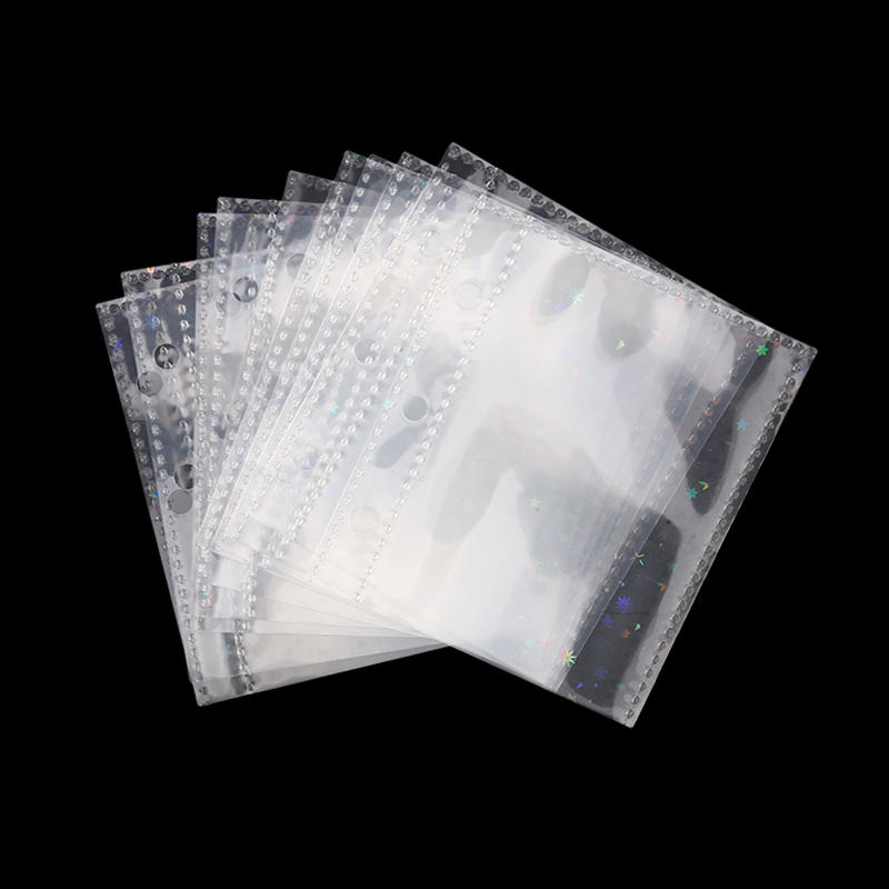 Creative Cute Transparent Mini Loose-leaf Hand Book Student Portable Notebook Ring Binder School Supplies