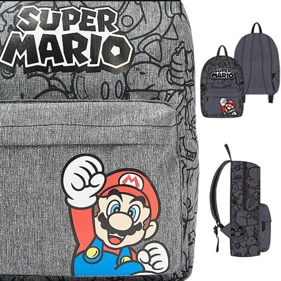Super Mario Backpack with Front Pocket, 32x25x10 cm, Kids School Bag, Lightweight Durable Rucksack