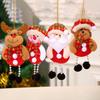 4 Pcs Christmas Tree Decoration Items, Christmas Decor, Christma Decorations Items Ornaments Santa Claus with String Hanging Decor