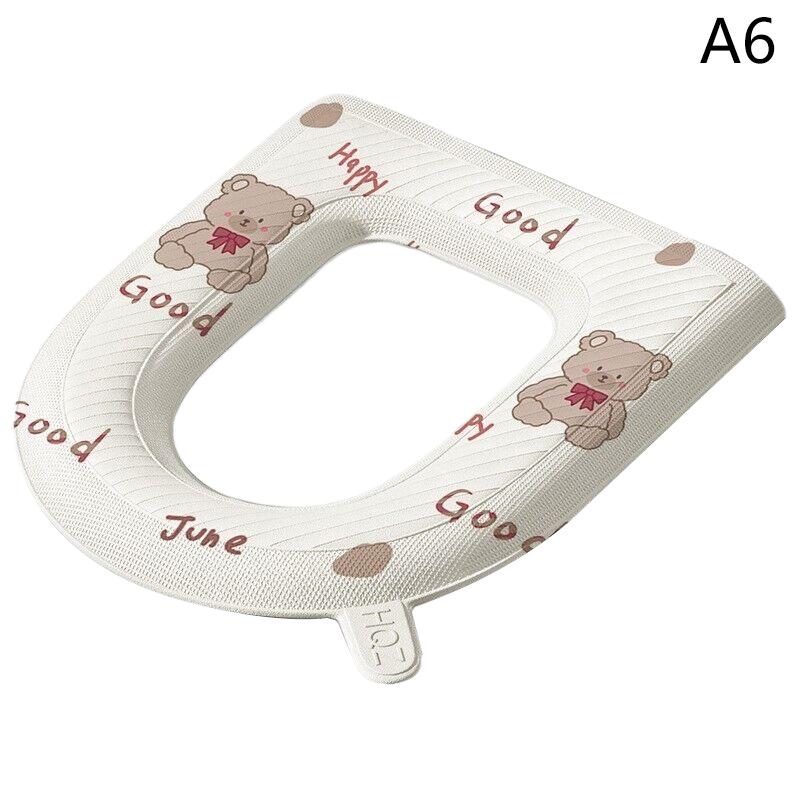 Стираемая наклейка из пеноматериала, чехол для унитаза, водонепроницаемое сиденье для унитаза в ванной комнате, многоразовое силиконовое, аксессуары для домашнего туалета Four Seasons