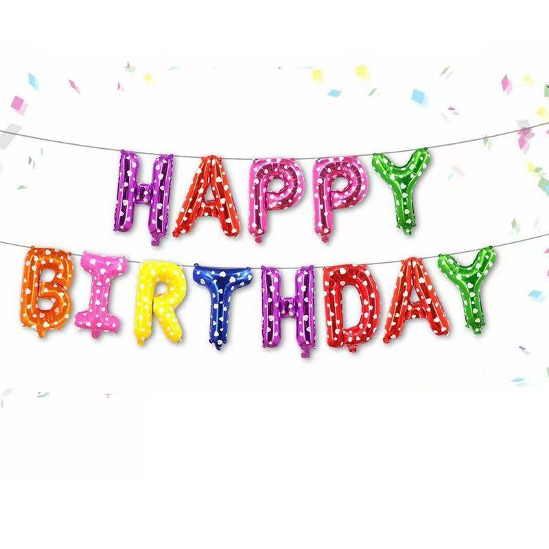 Потрясающие 16-дюймовые шары-буквы «С Днем рождения» для впечатляющего украшения вечеринки