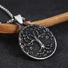 Новый креативный дизайн, винтажное ожерелье «Древо жизни», мужское кулон в стиле скандинавского викинга, защитное ювелирное изделие, подарок