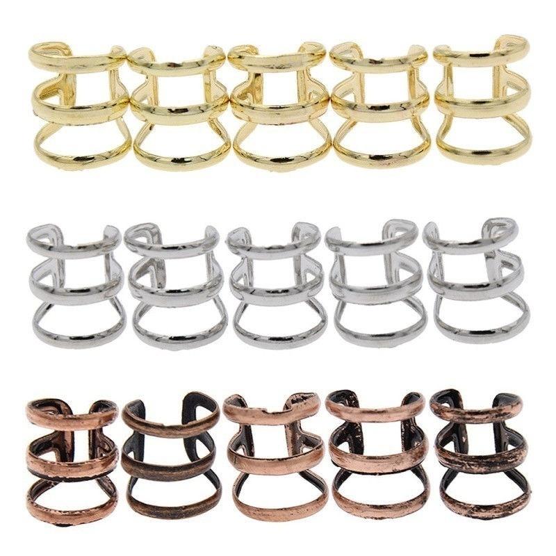 5 шт. модные аксессуары креативные подарки бусины для дредов косичка для волос манжета трубка зажим регулируемые кольца для волос набор украшений