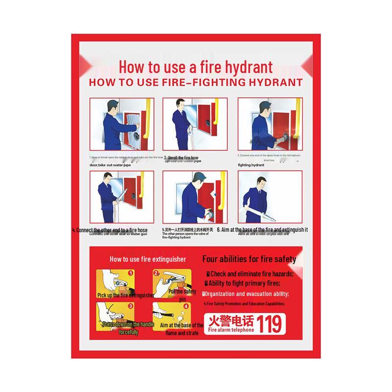 Fire Hydrant & Extinguisher Point Self-Adhesive Sign