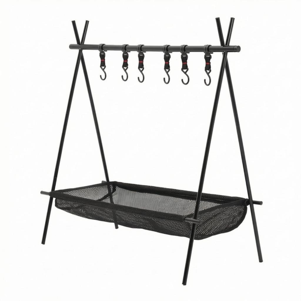 Camping Hanging Rack Foldable Outdoor Portable Organizer